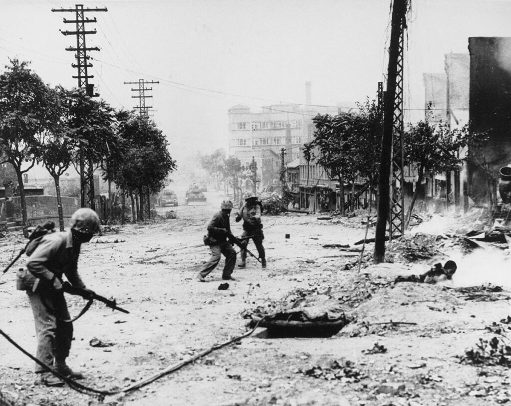 Korean War Conflict. North Korea Focus.