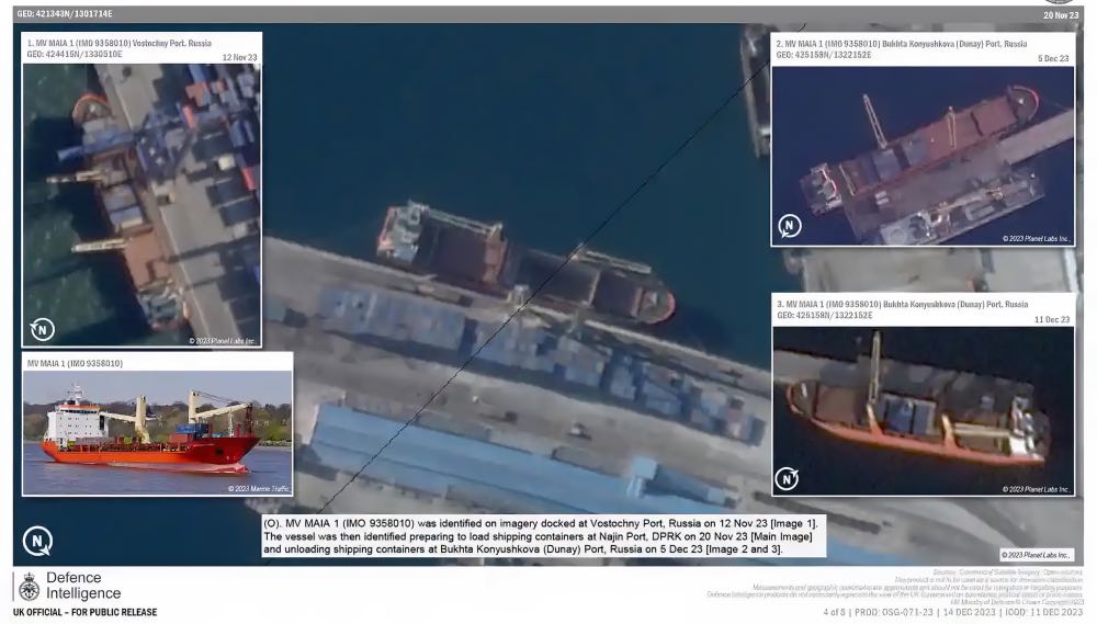 North Korea, Rajin Port, Russian vessels Naijin Port.