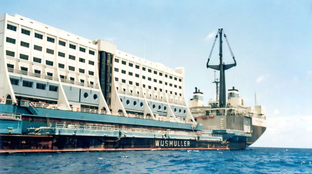 Floating Hotel Haegumgang in North Korea. Traveling.