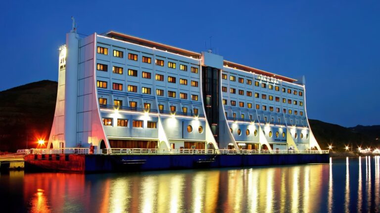 Floating Hotel Haegumgang in North Korea. Traveling.